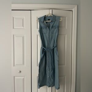 Talbots Chambray Midi Dress